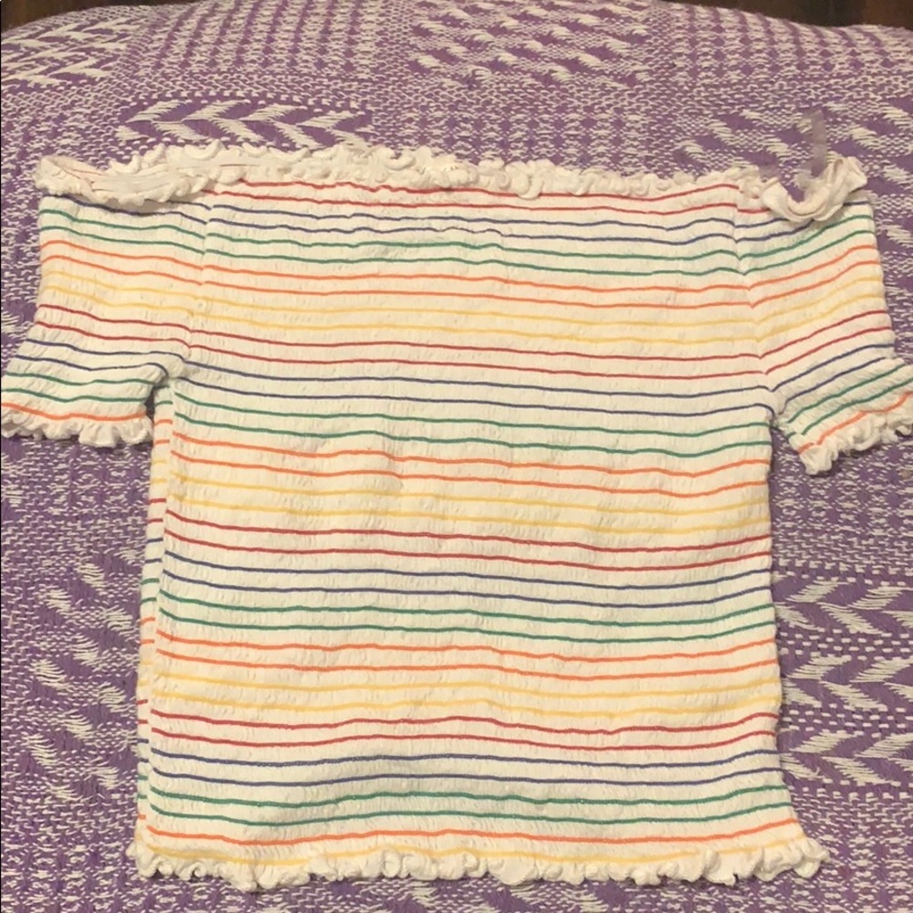 Off the shoulder crop top